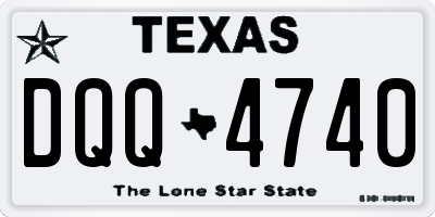 TX license plate DQQ4740