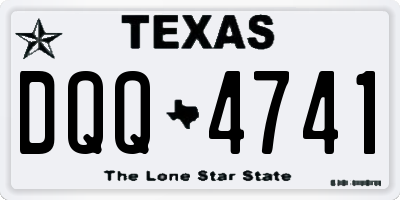 TX license plate DQQ4741