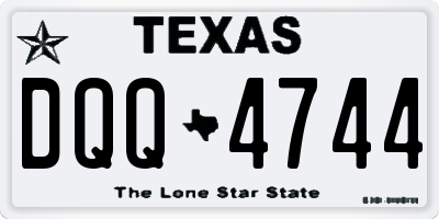 TX license plate DQQ4744