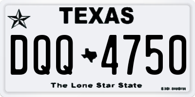TX license plate DQQ4750