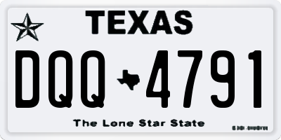 TX license plate DQQ4791