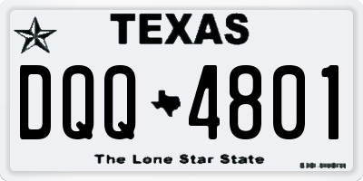 TX license plate DQQ4801