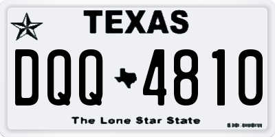 TX license plate DQQ4810