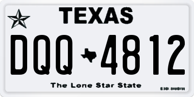 TX license plate DQQ4812