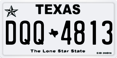 TX license plate DQQ4813