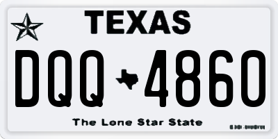 TX license plate DQQ4860