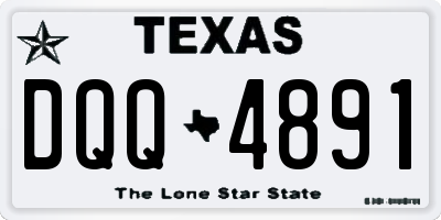 TX license plate DQQ4891