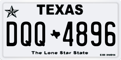 TX license plate DQQ4896