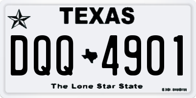 TX license plate DQQ4901