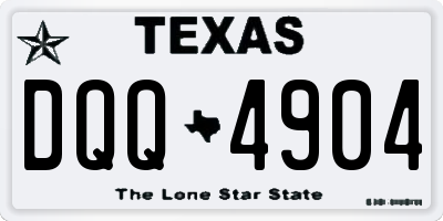 TX license plate DQQ4904