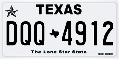 TX license plate DQQ4912