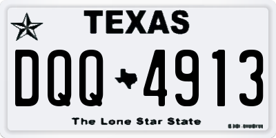 TX license plate DQQ4913