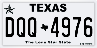TX license plate DQQ4976