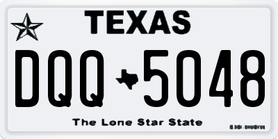 TX license plate DQQ5048