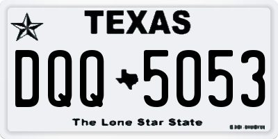 TX license plate DQQ5053