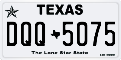 TX license plate DQQ5075