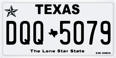 TX license plate DQQ5079