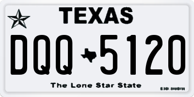 TX license plate DQQ5120