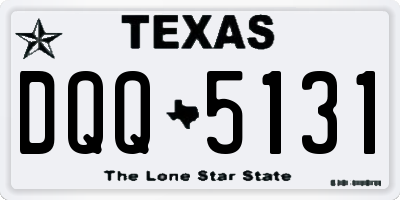 TX license plate DQQ5131