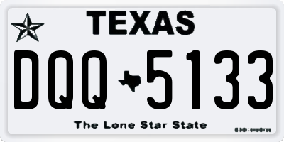 TX license plate DQQ5133