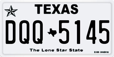 TX license plate DQQ5145