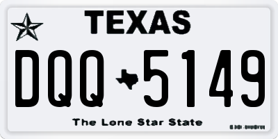 TX license plate DQQ5149