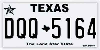 TX license plate DQQ5164