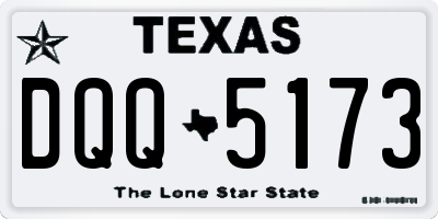 TX license plate DQQ5173