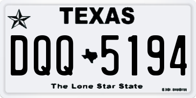 TX license plate DQQ5194