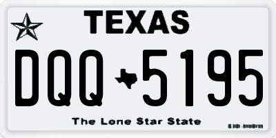TX license plate DQQ5195
