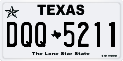 TX license plate DQQ5211