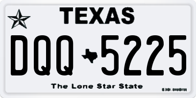TX license plate DQQ5225