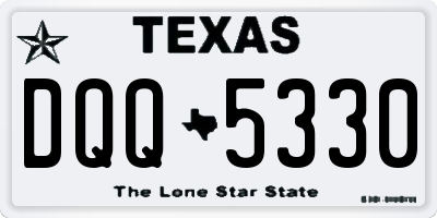 TX license plate DQQ5330