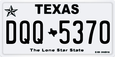 TX license plate DQQ5370
