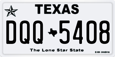 TX license plate DQQ5408