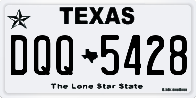 TX license plate DQQ5428