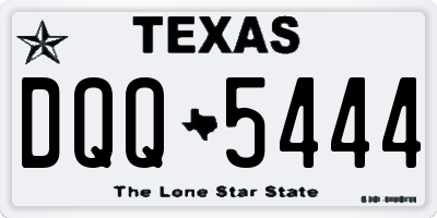 TX license plate DQQ5444