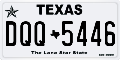TX license plate DQQ5446