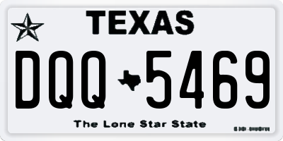 TX license plate DQQ5469