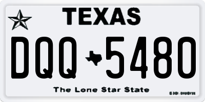 TX license plate DQQ5480