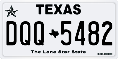 TX license plate DQQ5482