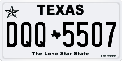 TX license plate DQQ5507