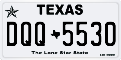 TX license plate DQQ5530