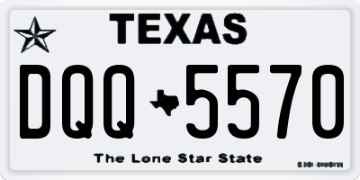 TX license plate DQQ5570