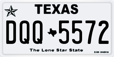 TX license plate DQQ5572