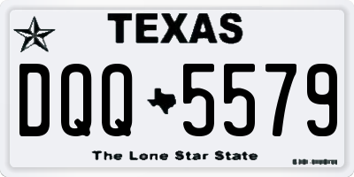 TX license plate DQQ5579