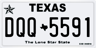 TX license plate DQQ5591