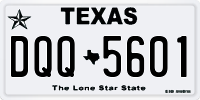 TX license plate DQQ5601