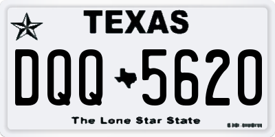 TX license plate DQQ5620