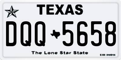 TX license plate DQQ5658